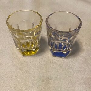 Set of two vintage shot glasses